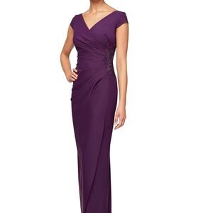 Alex Evenings Elegant Purple Gown